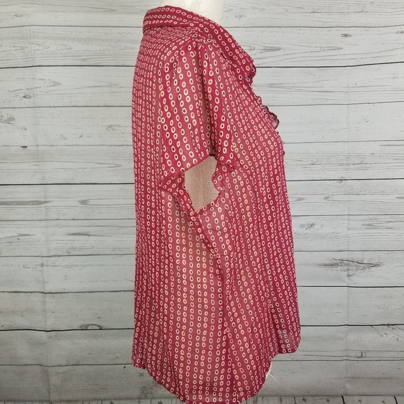 Worthington Ruffle Spotted Blouse - Picture 6 of 8